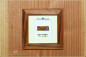 Preview: Andamooka Opal Slice - 6,08ct - Silver Edition in 12x12cm Gonzalo Alves Wood Frame