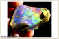 Preview: Large colorful Welo rough opal crystal - 58,66ct