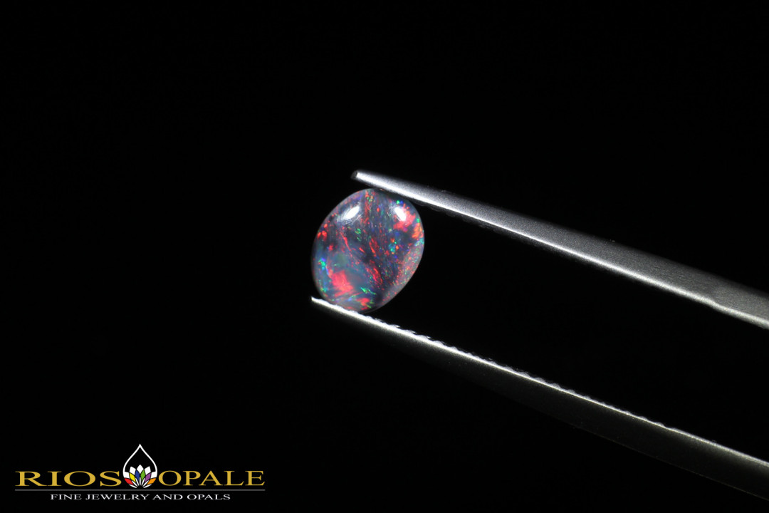 Lightning Ridge Black Opal - Multicolor - N3 Body Tone - Brillanc B6