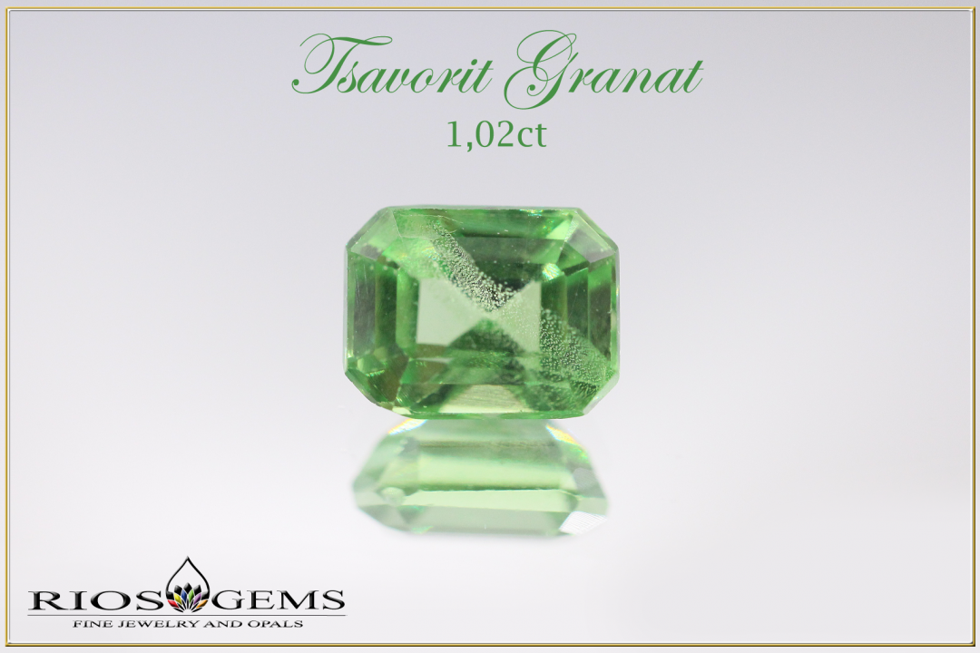 Tsavorite garnet - 1,02ct