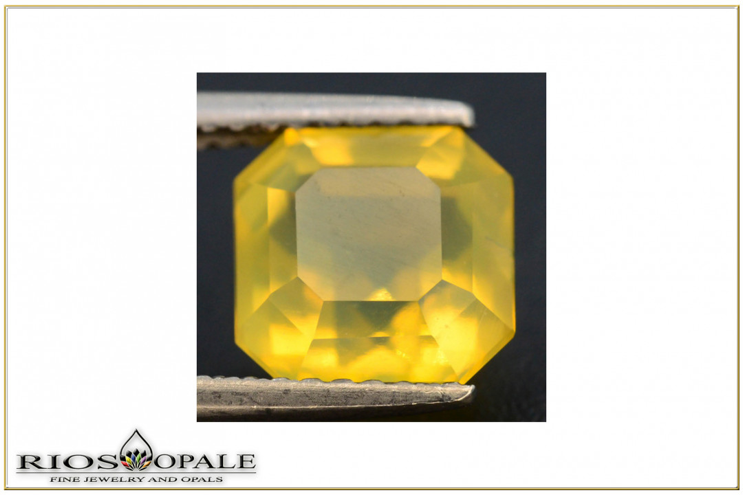 Rare Yellow Mexican Fire Opal - Faceted - 2.15ct