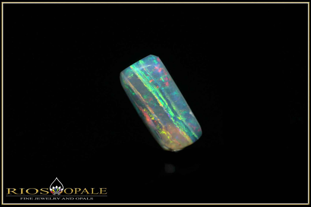 Very rare tiger strand Mintabie crystal opal - 1,47ct