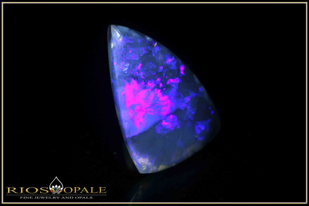 Large Lightning Ridge black opal - 11,73ct