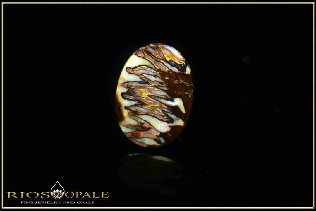 Yowah opalisiertes Holz Boulder Opal Cabochon - 5,30ct