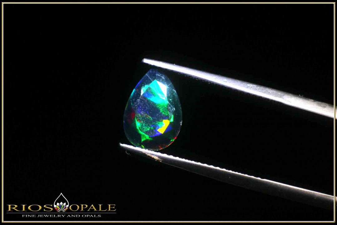 Welo Opal Pear smoked - 1,60ct