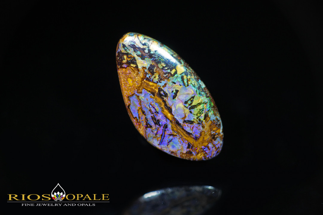 35,00 ct Yowah Boulder Opal mit teilweise opalisiertem Holz