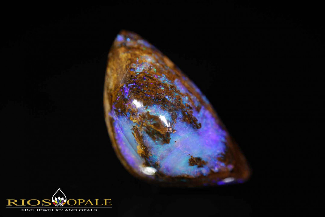 Yowah Boulder Opal mit tielfblauen großflächigem Opaleinschluß - 25,93ct