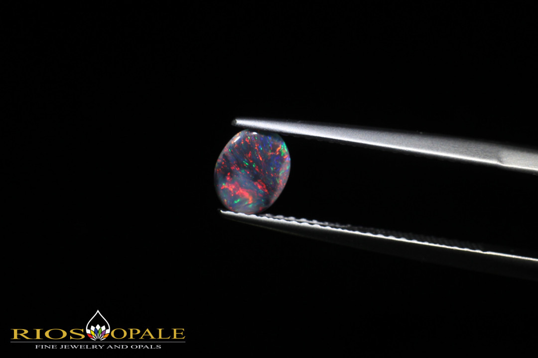 Lightning Ridge Black Opal - Multicolor - N3 Body Tone - Brillanc B6