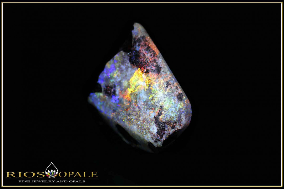 Gorgeous colorful Andamooka rough opal 13,65ct