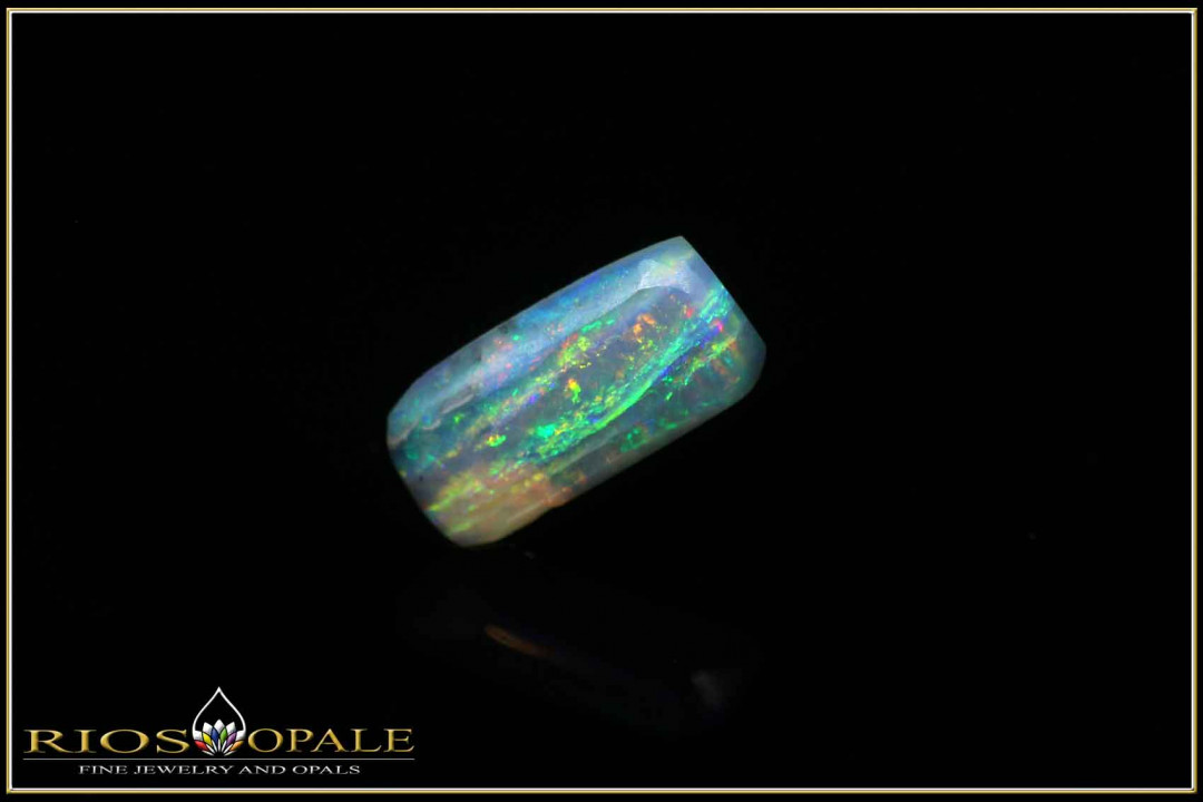Very rare tiger strand Mintabie crystal opal - 1,47ct
