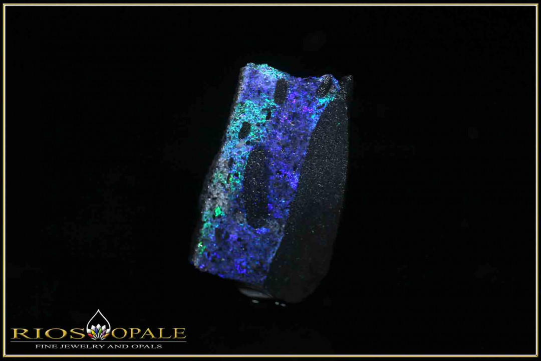 Andamooka rough opal, carbonized - 6,28ct