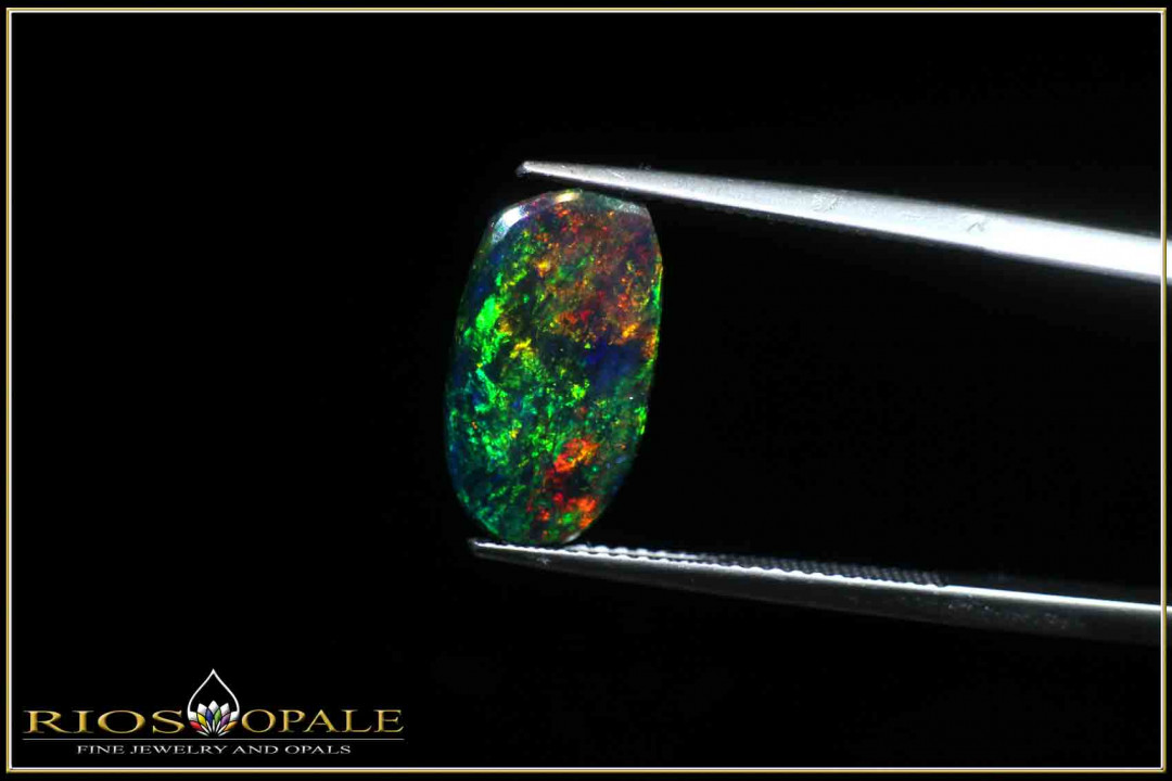 Welo Opal smoked and faceted in "Rose Cut" - 1,56ct