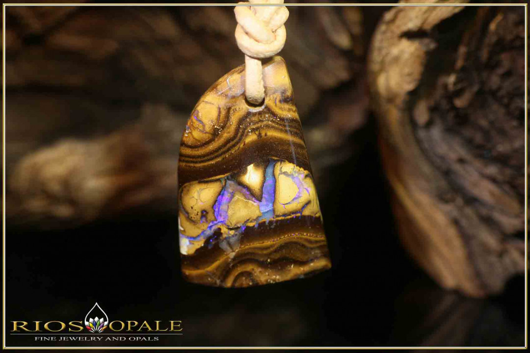 Yowah Boulder Opal Anhänger "The "N" Stone" - 31,46ct