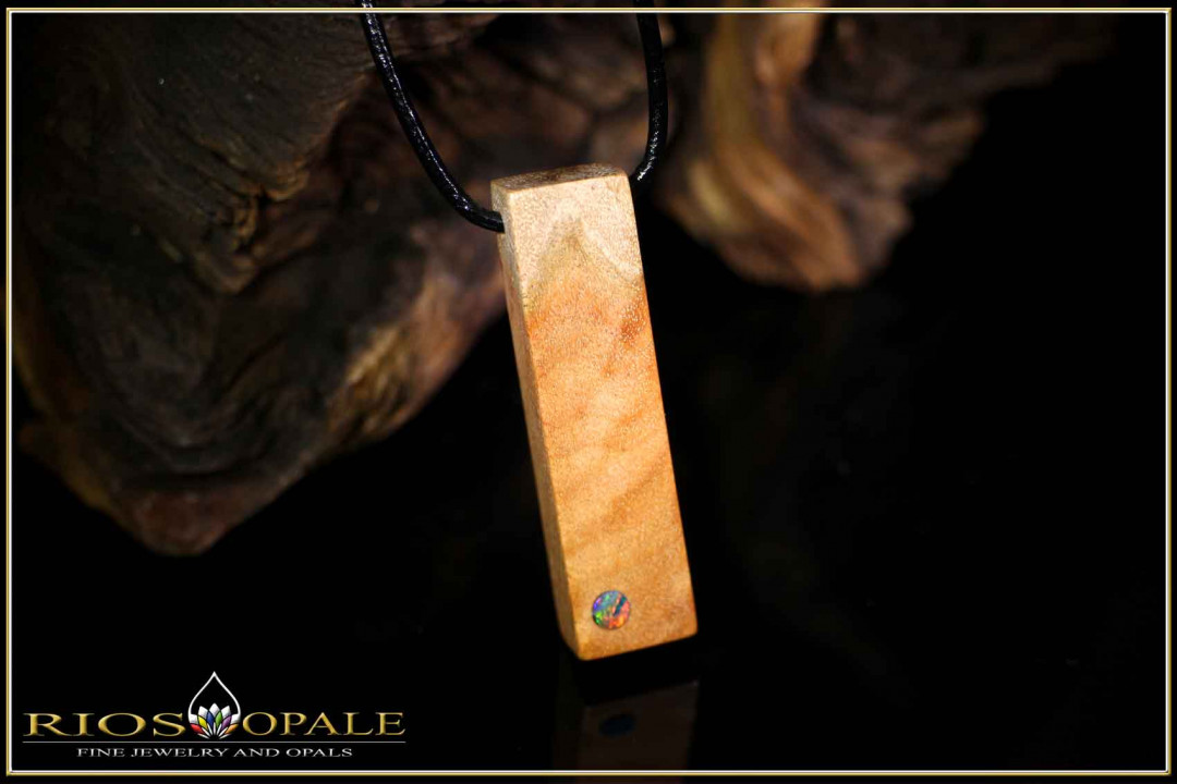 1 pcs. Goldfield Burl - Coober Pedy Opal Doublet Pendant